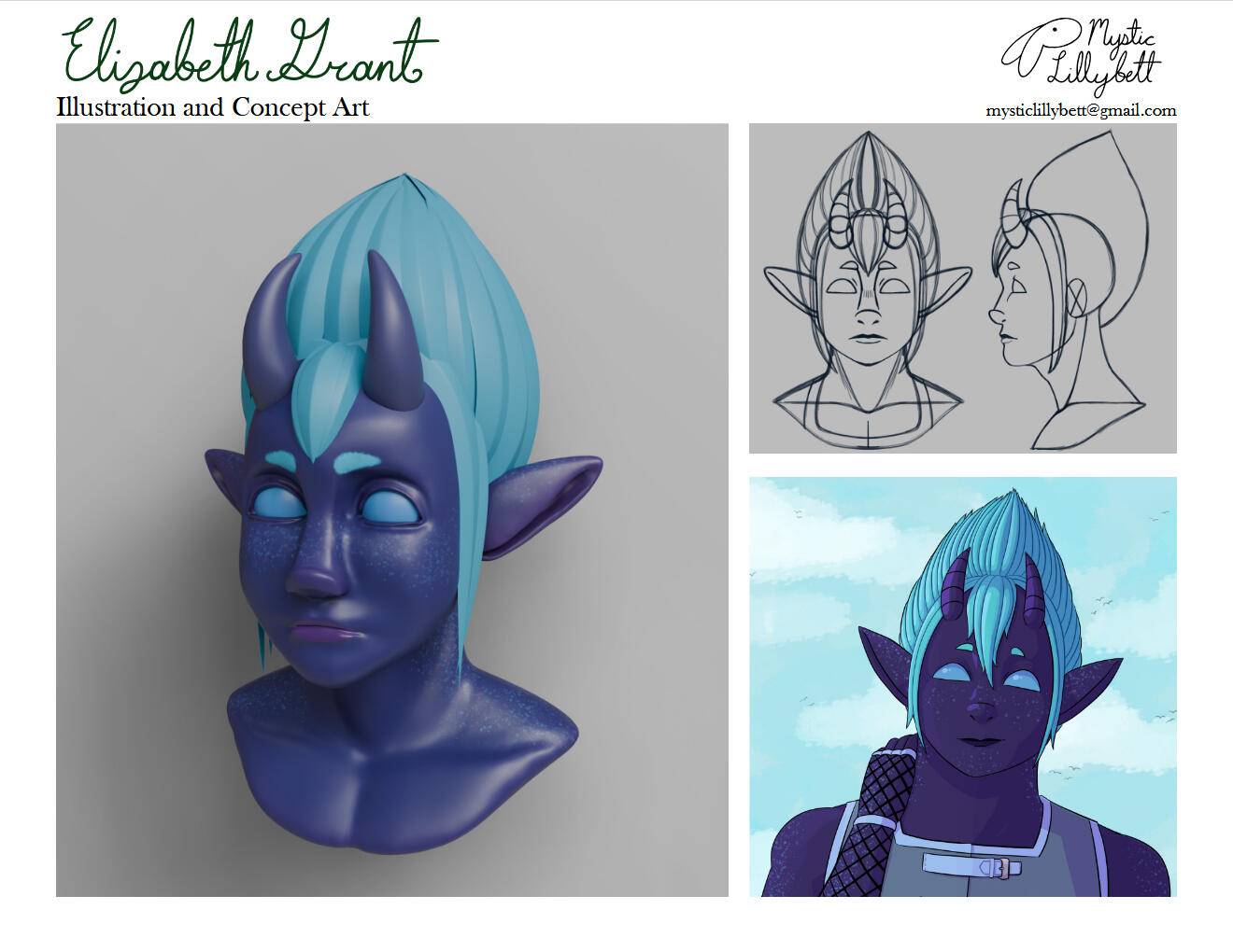 Dusk 3D Bust