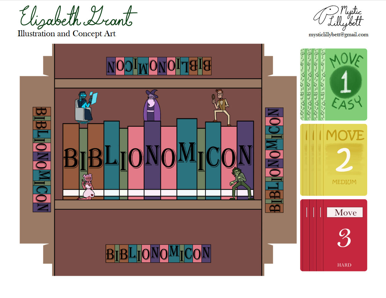 Biblionomicon, Box and Card Art